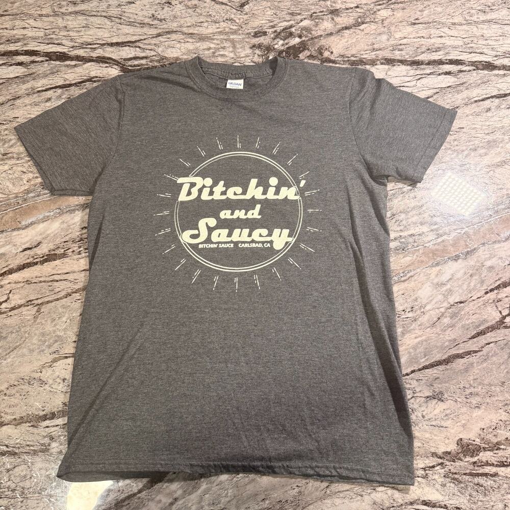 Men's T-Shirt Short Sleeve Tee - GREY - MEDIUM